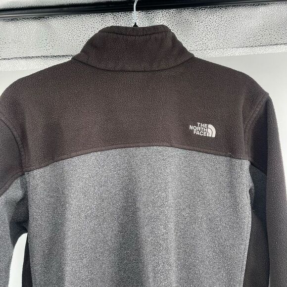 The North Face Boys Black Gray Colorblock Full Zip Fleece Jacket XL 18/20 - Picture 7 of 16